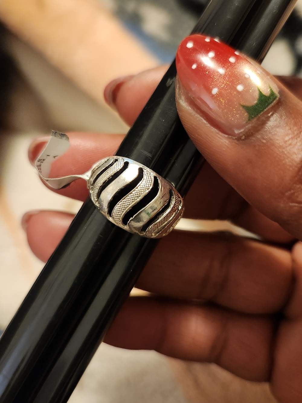 Sterling Silver Wave Dome Ring